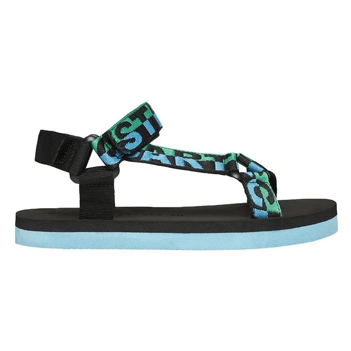 Stella McCartney Child Logo Tape Sandals Blue