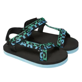 Stella McCartney Child Logo Tape Sandals Blue