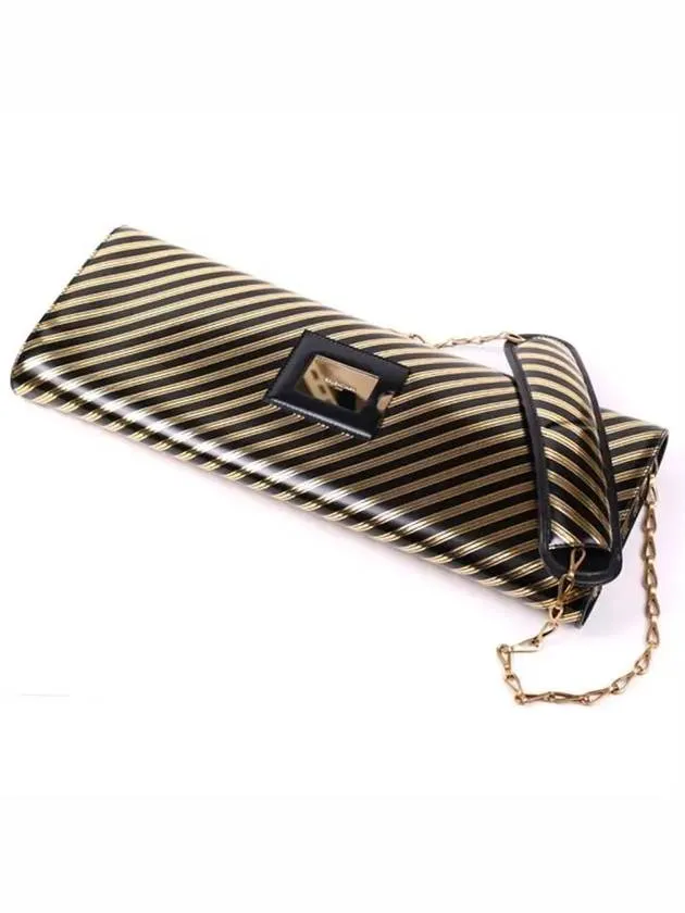 Striped leather clutch 444888 DK70M 1080