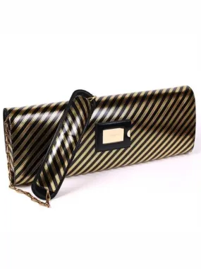 Striped leather clutch 444888 DK70M 1080