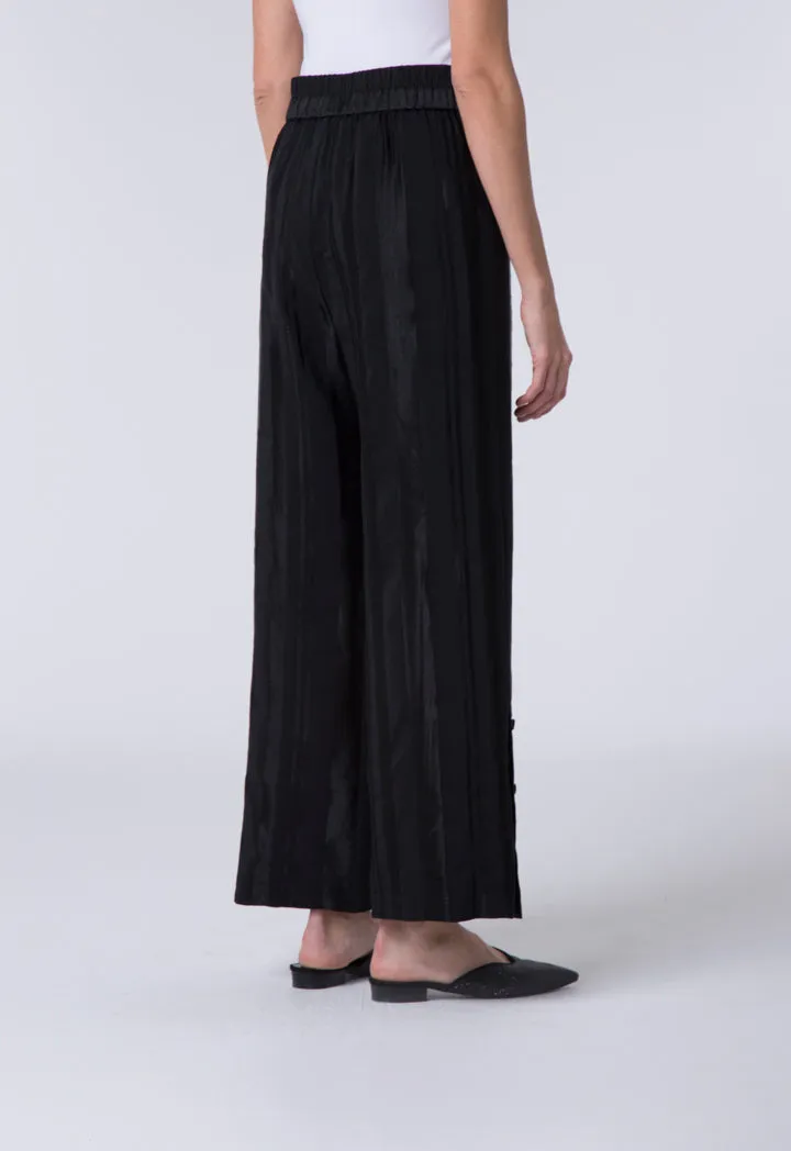 Striped Pattern Wide Leg Trouser