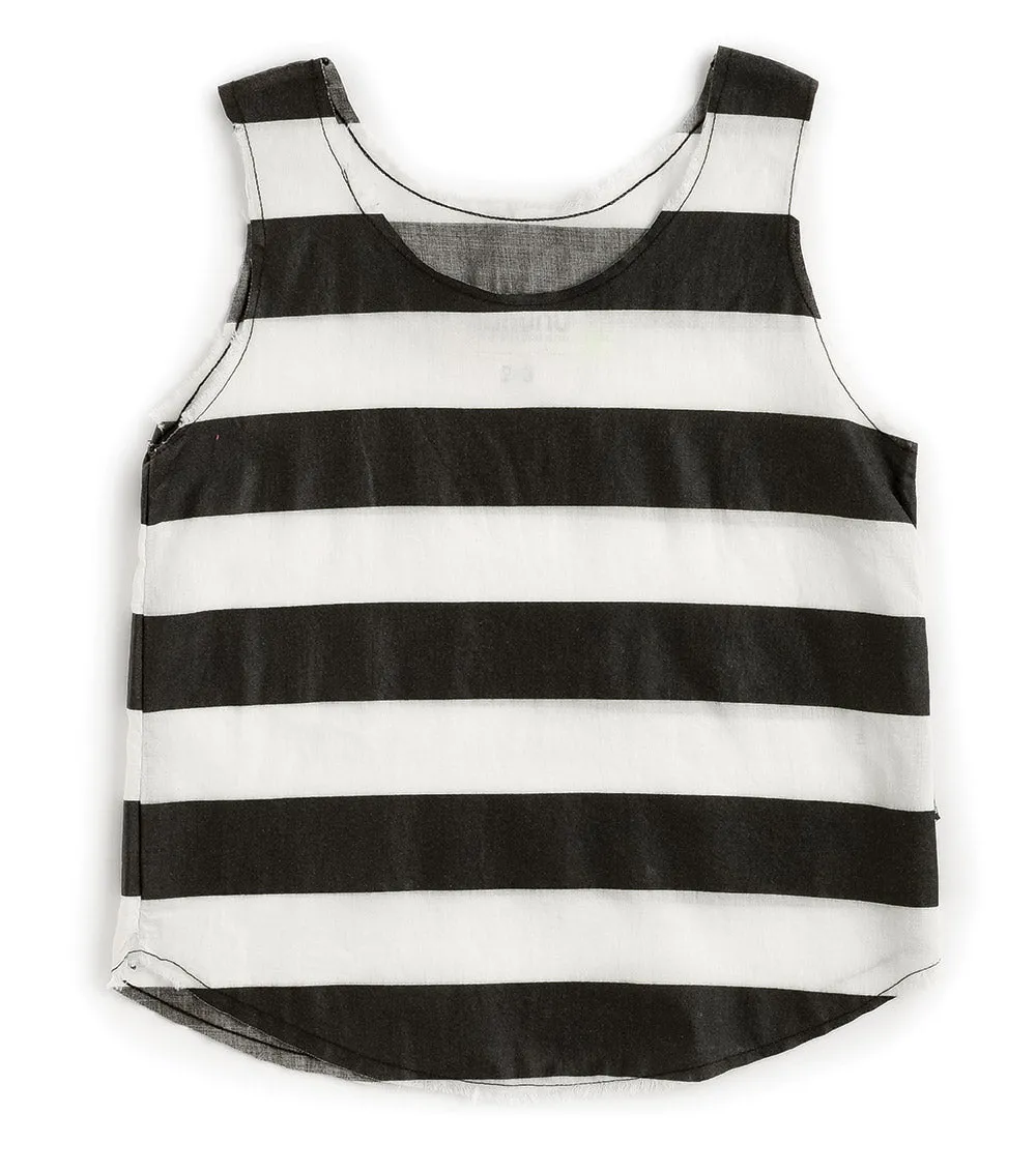 striped voile tanktop