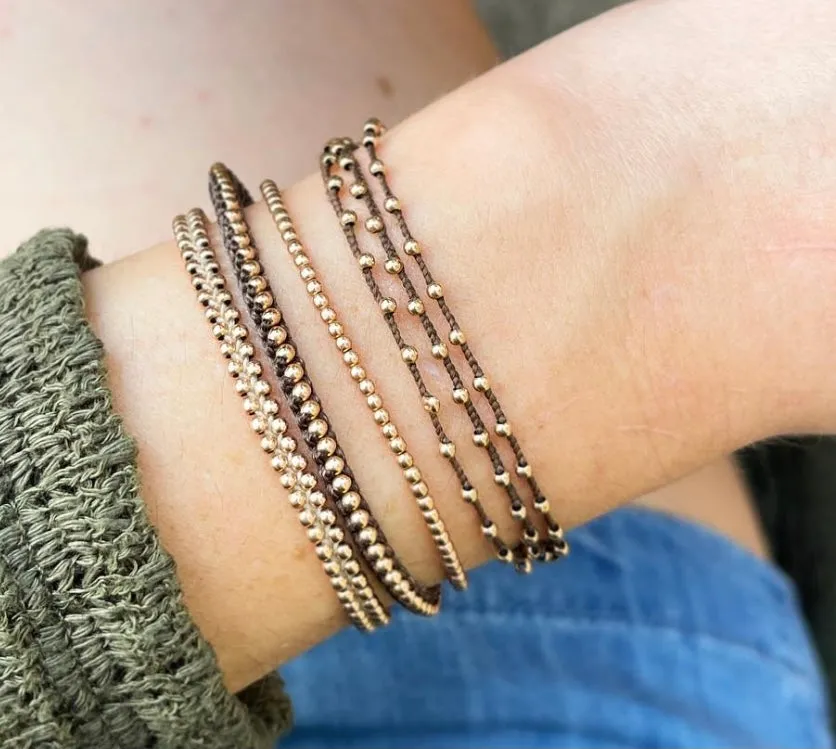 Teenie Gemstone Wrap in Rose Gold