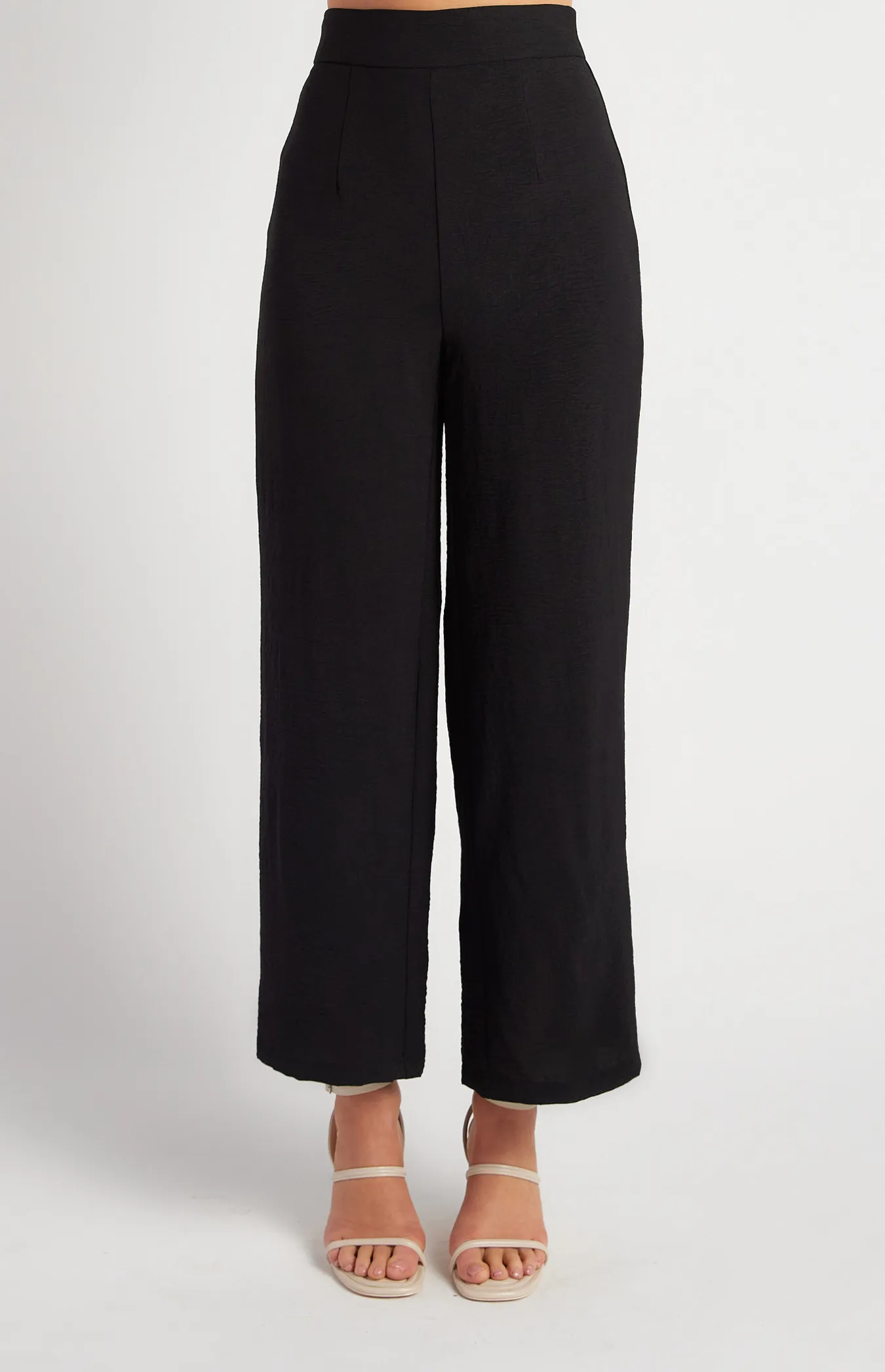 Textured Wide Leg Pants (SPA362A)