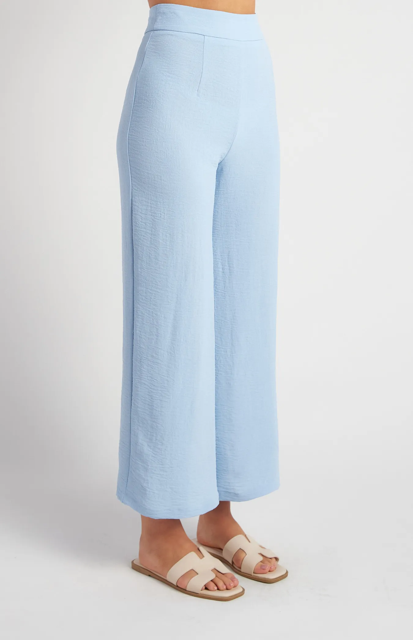 Textured Wide Leg Pants (SPA362A)