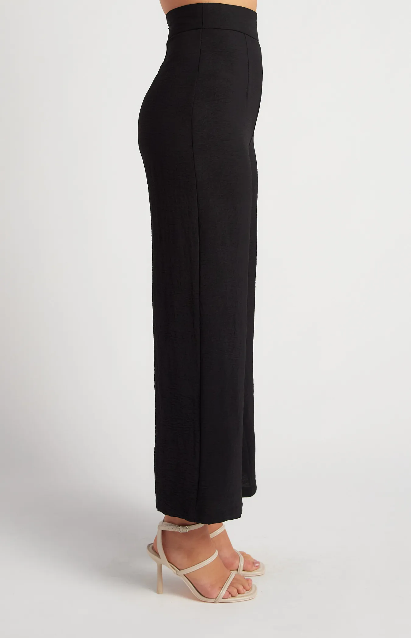 Textured Wide Leg Pants (SPA362A)