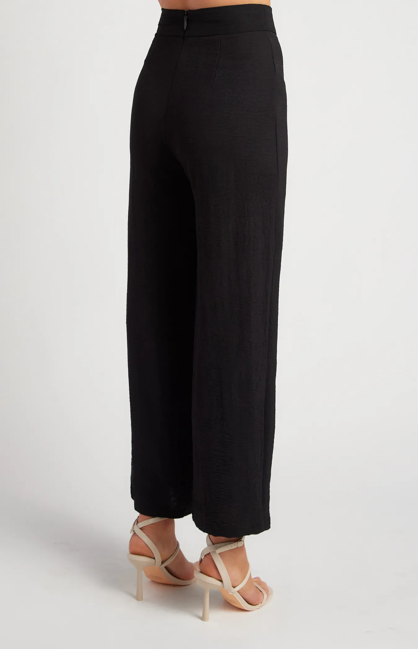 Textured Wide Leg Pants (SPA362A)