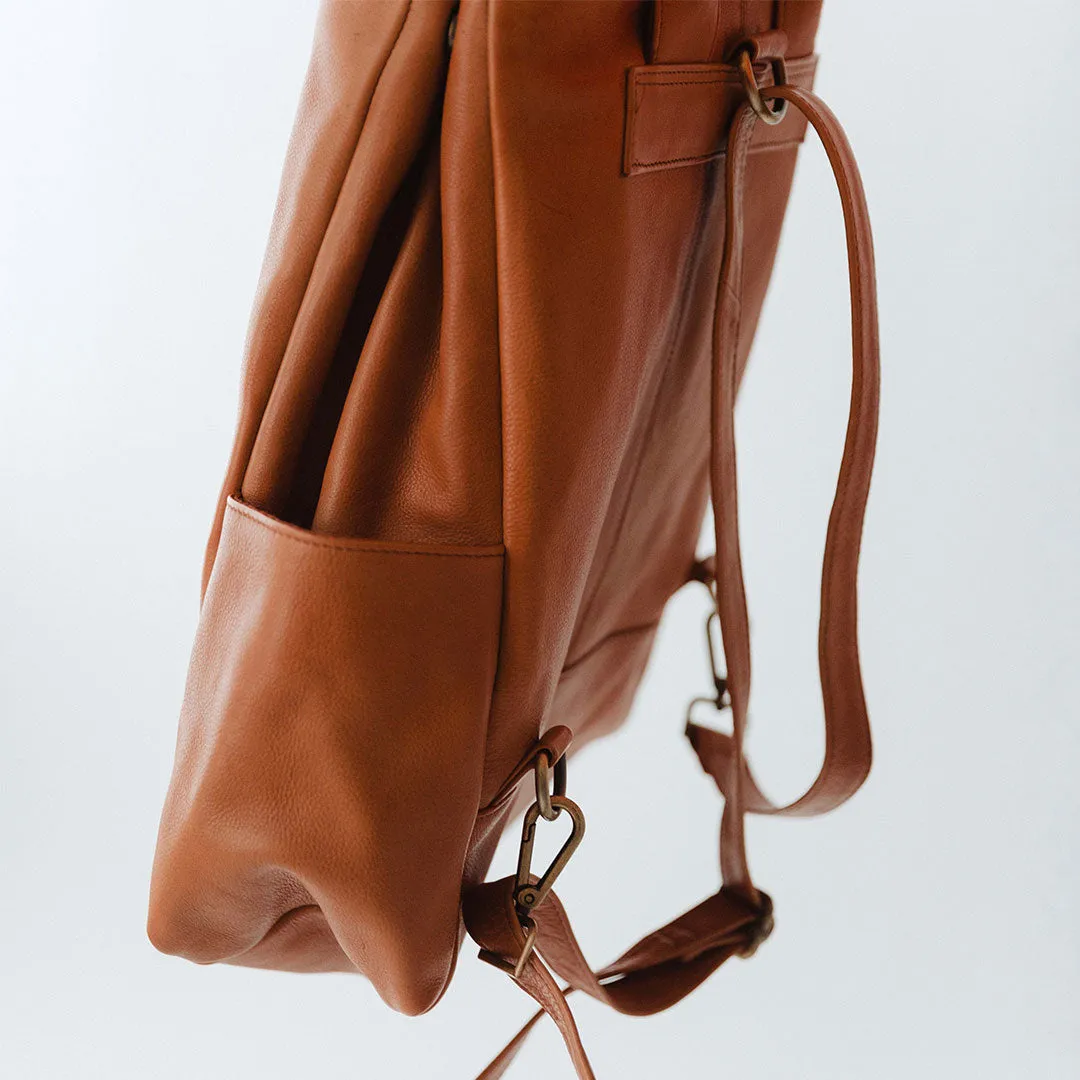 The Compass Satchel, Tan