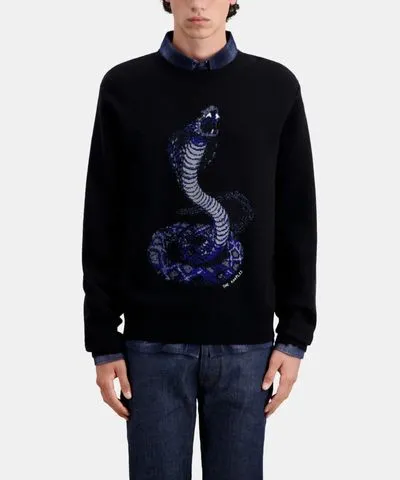 The Kooples Cobra Sweater In Wool Blend