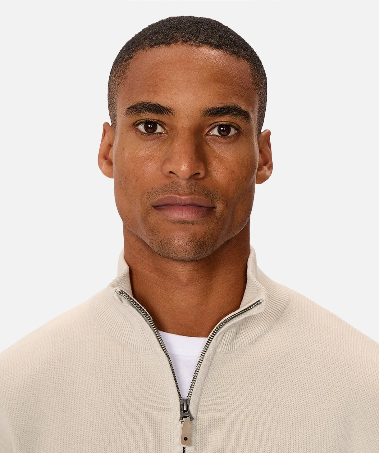 The Lakewood Zip Neck Sweater - OD Stone