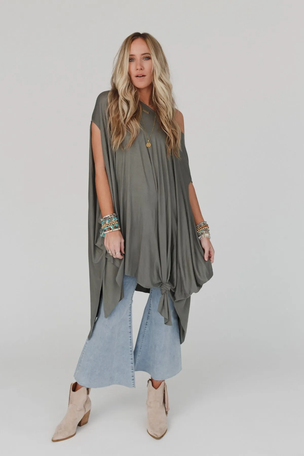 The Wren Tunic - Light Olive