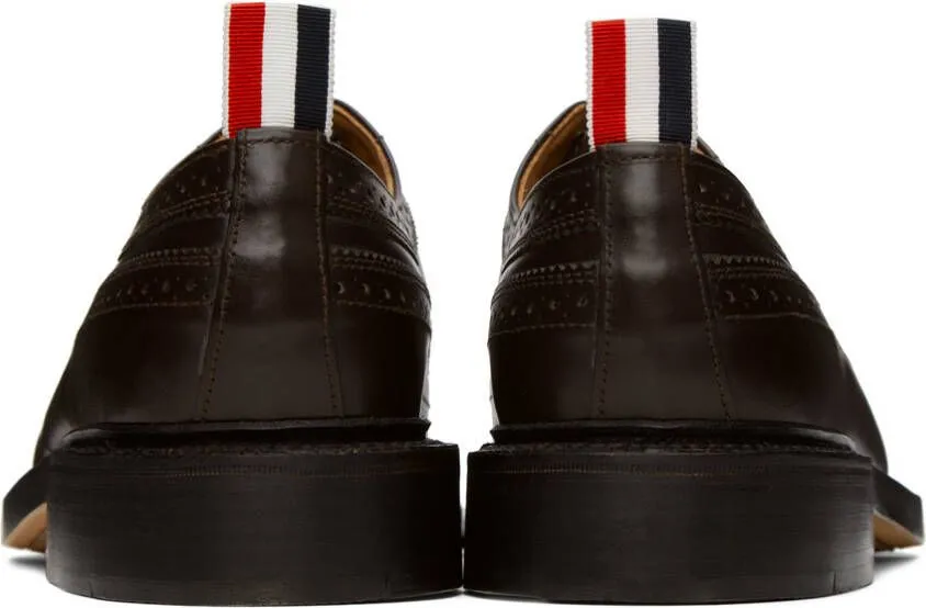 Thom Browne Brown Classic Longwing Oxfords