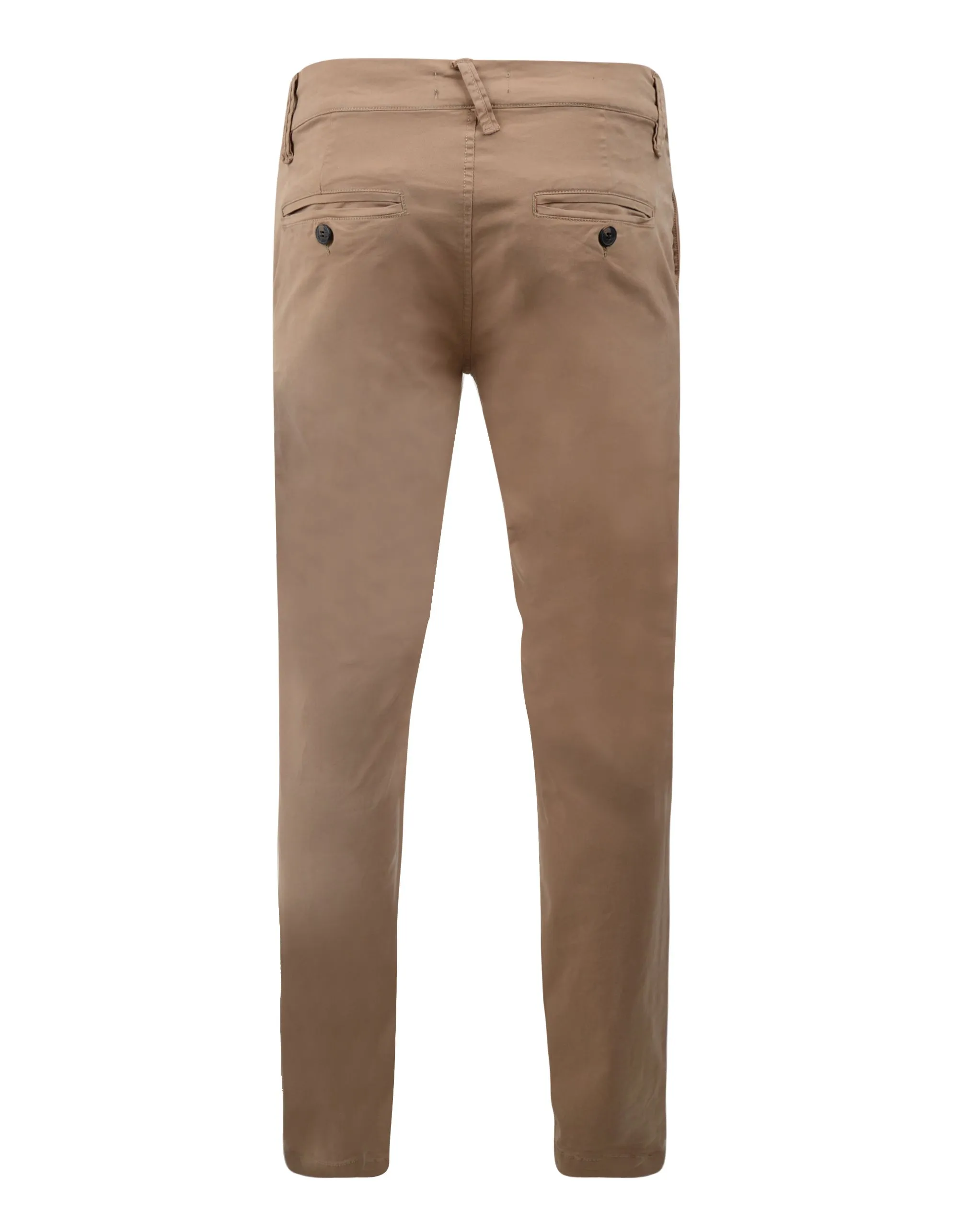 Threadbare Saloon Slim Fit Cotton Chinos Dark Stone