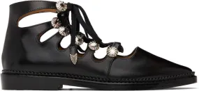 Toga Pulla SSENSE Exclusive Black Lace-Up Oxfords