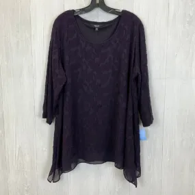 Top Long Sleeve By Simply Vera  Size: 3x