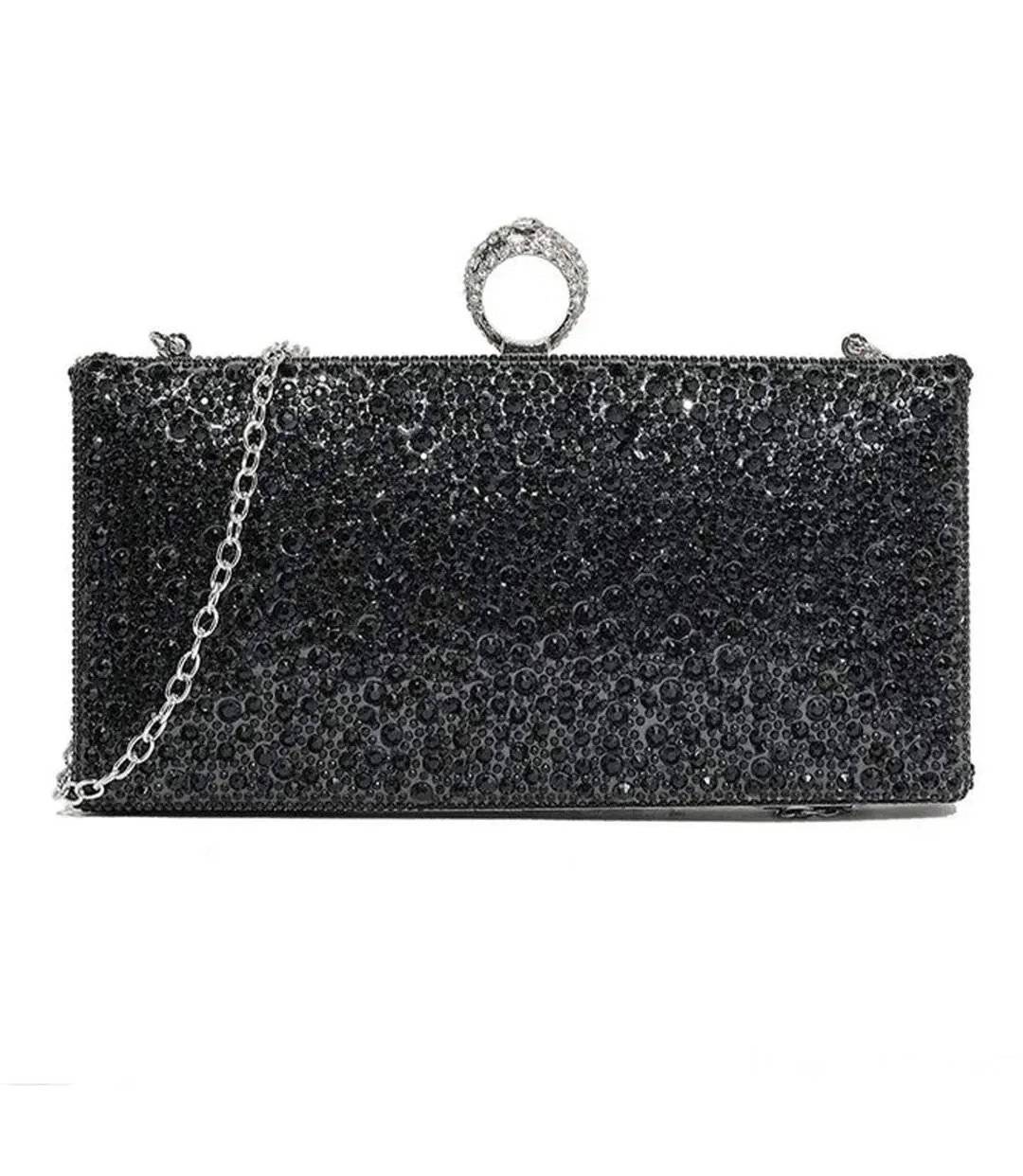 Tova diamante clutch bag one size black Where´s That From