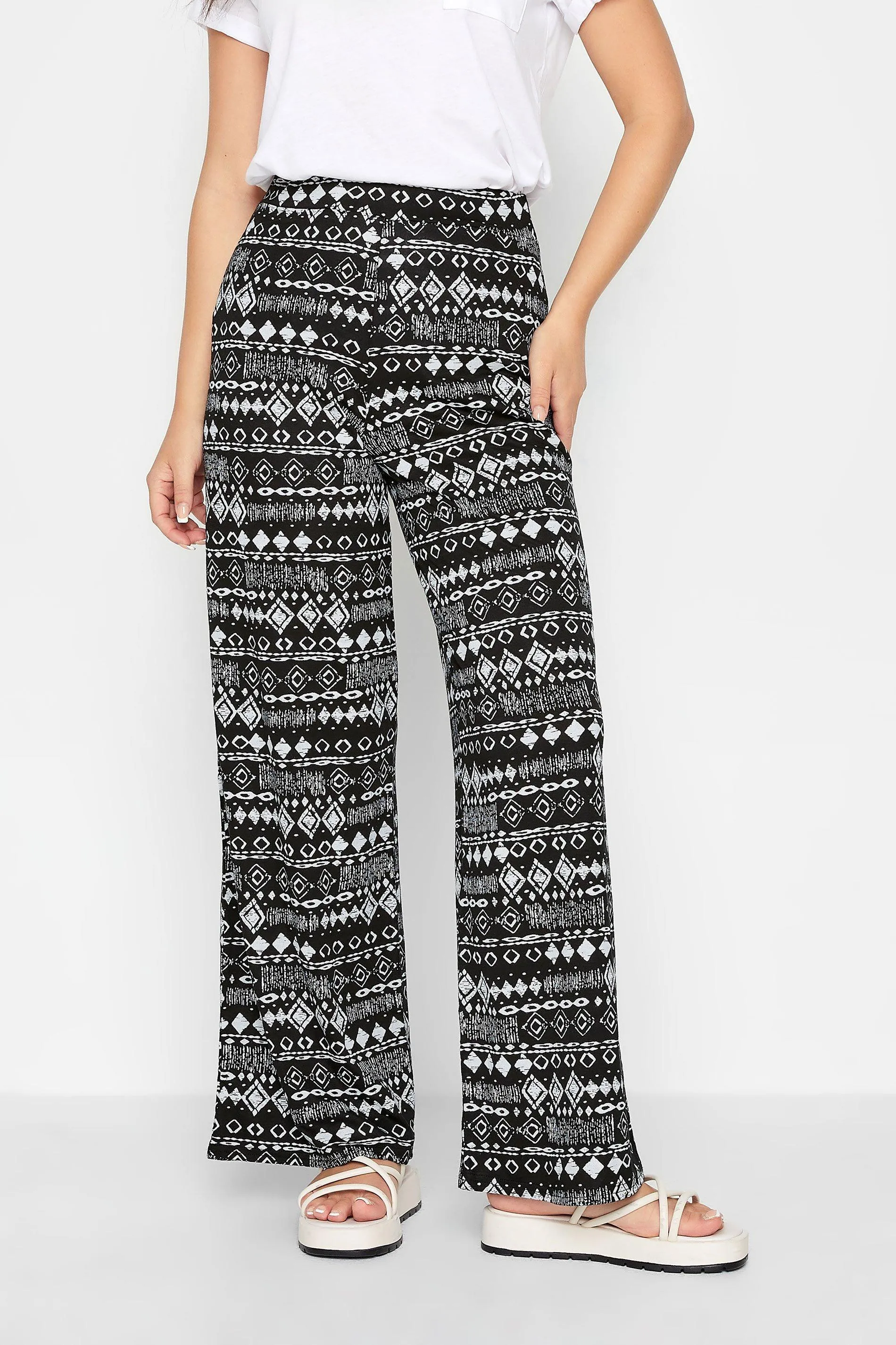 Trousers | Petite Wide Leg Trousers | PixieGirl