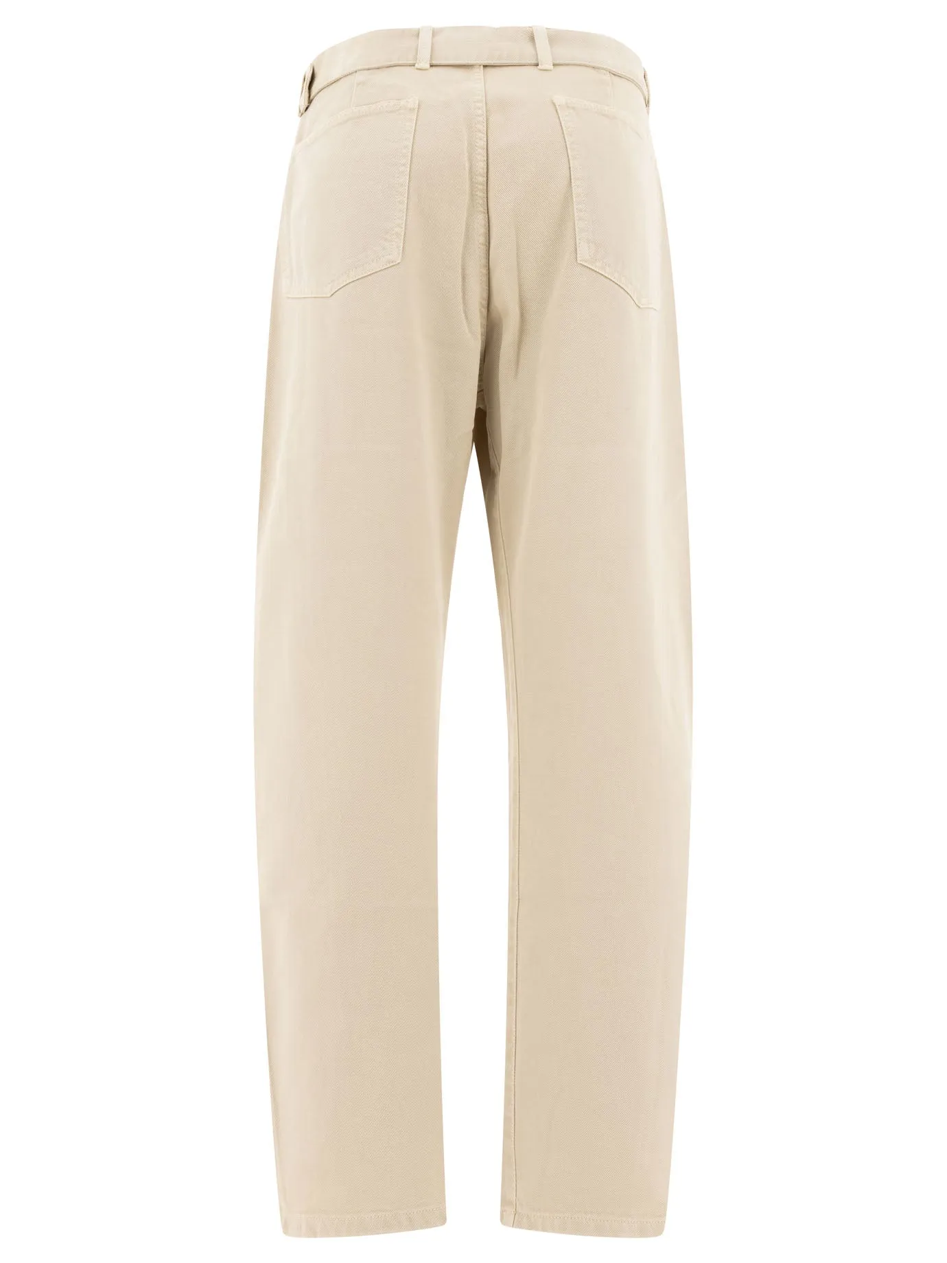 Twisted Belted Trousers Beige