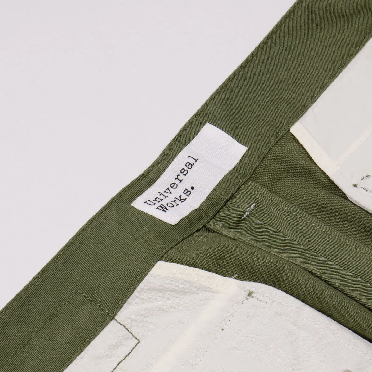 Universal Works - Aston Pant Twill - Light Olive