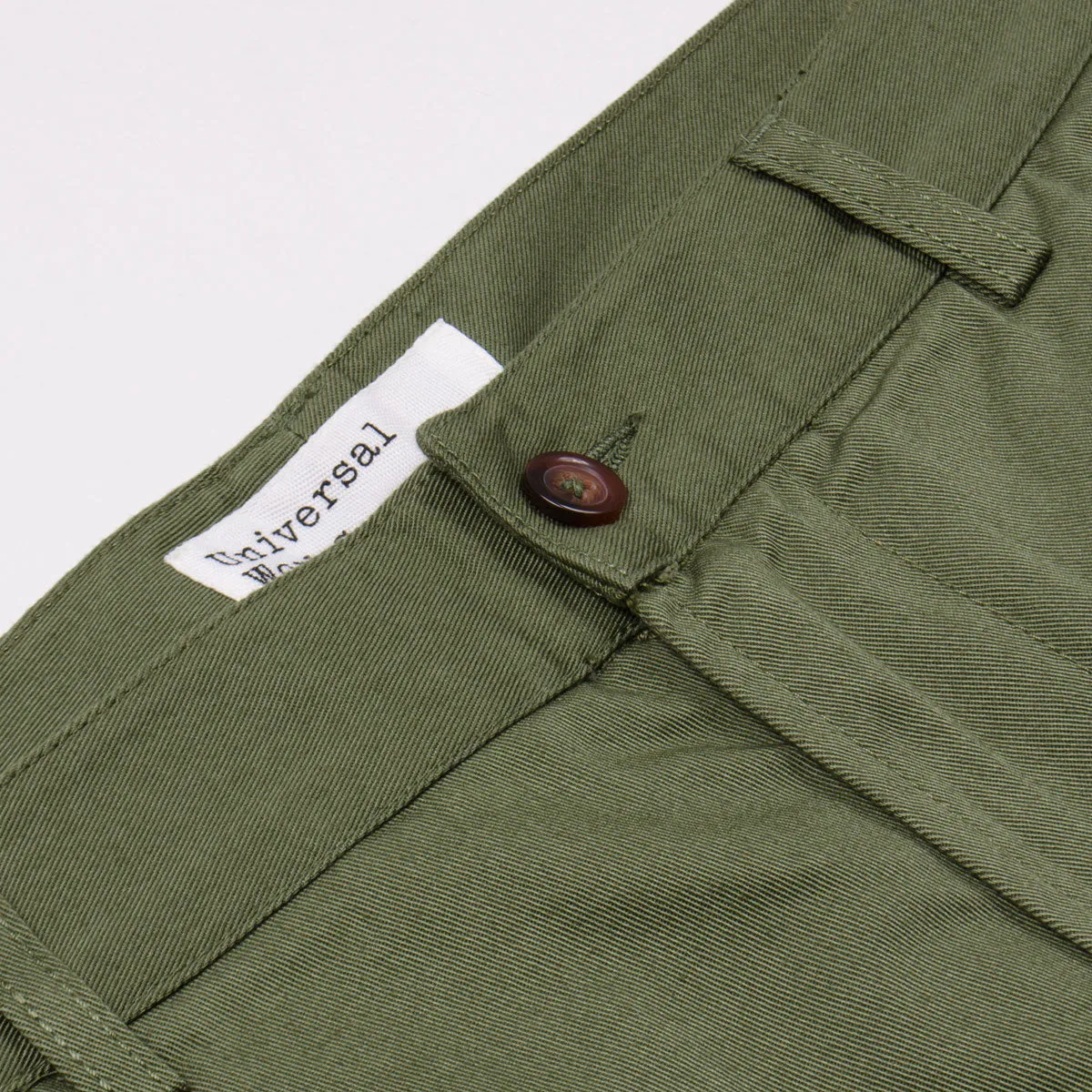 Universal Works - Aston Pant Twill - Light Olive