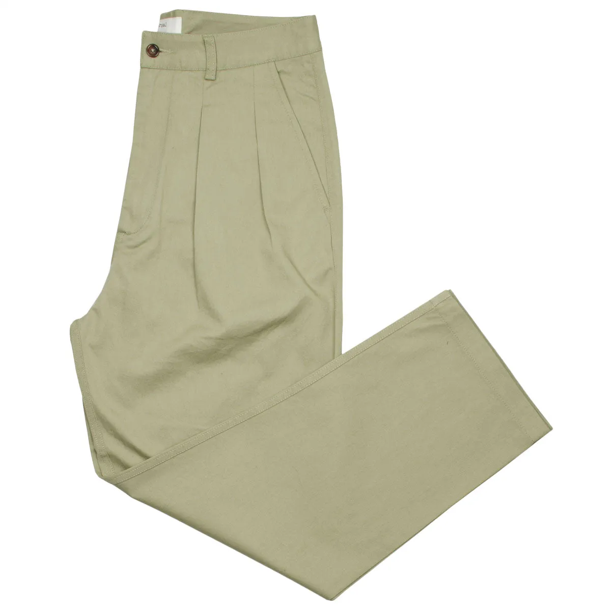 Universal Works - Double Pleat Pant Twill - Stone