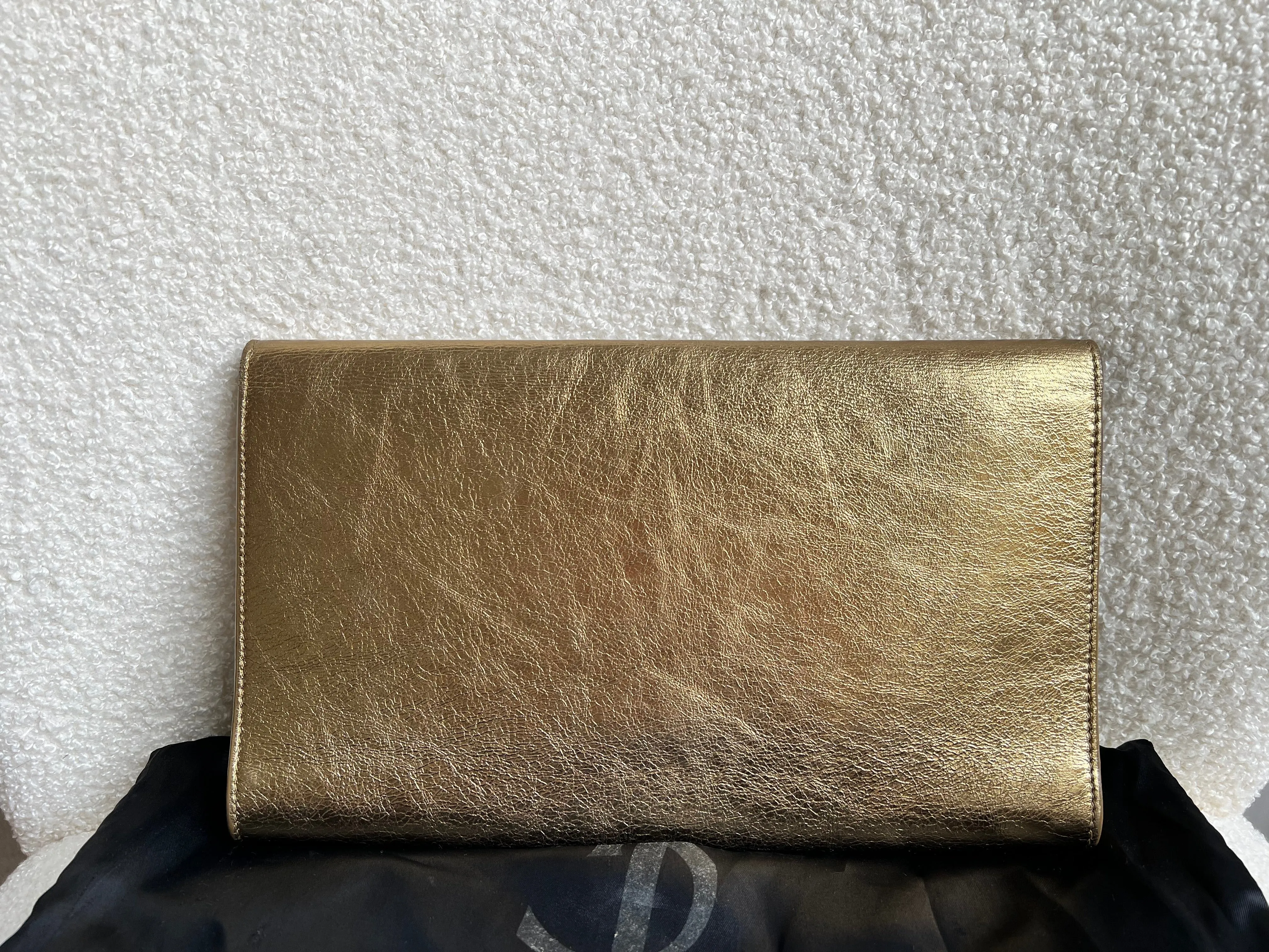 Yves Saint Laurent (YSL) Gold Belle de Jour Clutch