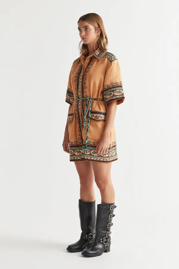 Zen Shirt Dress Porcini